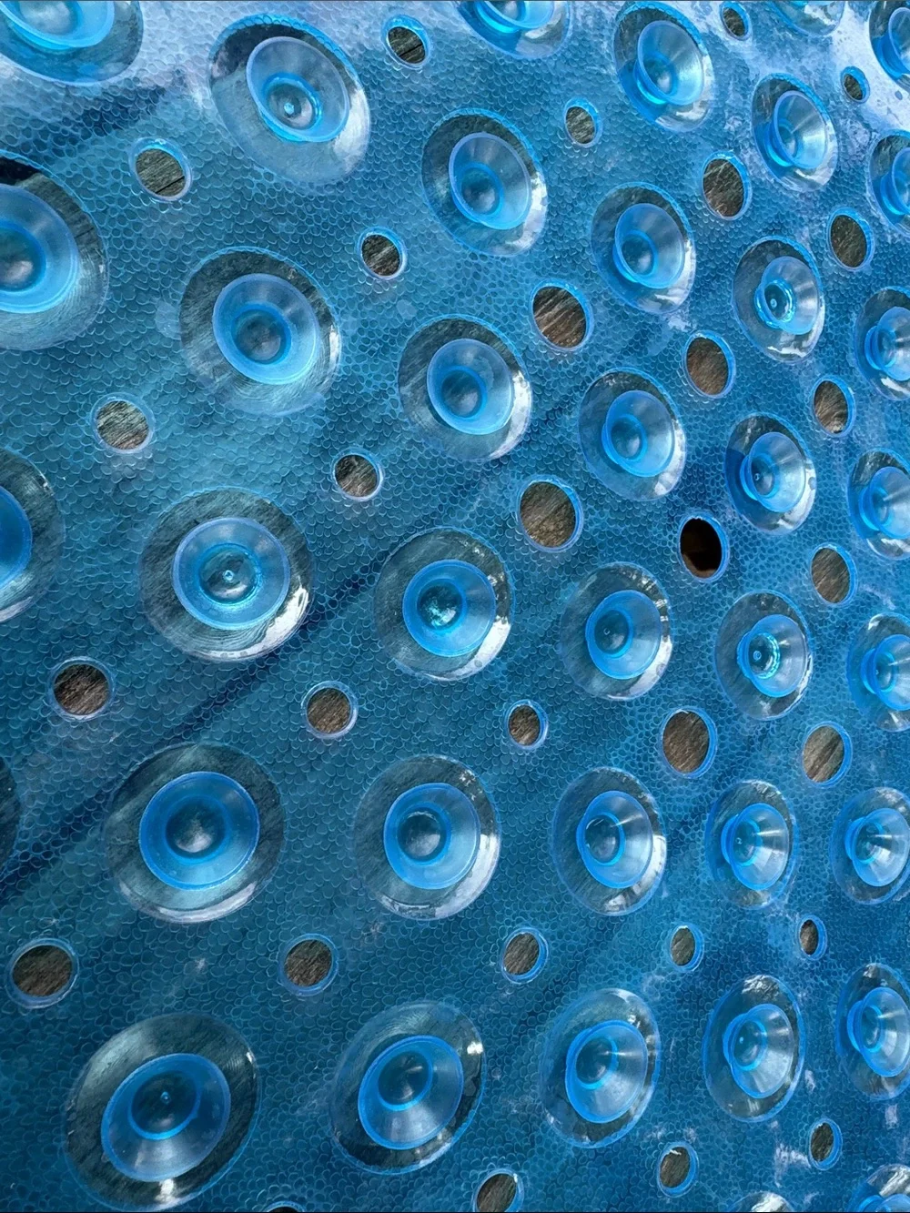 Blue Extra Long Bath Mat - Anti-Slip